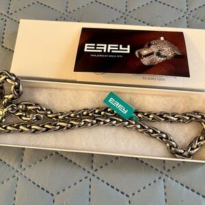 Solid .925 EFFY 20inch Silver Chain Necklace for Men. This is very heavy.